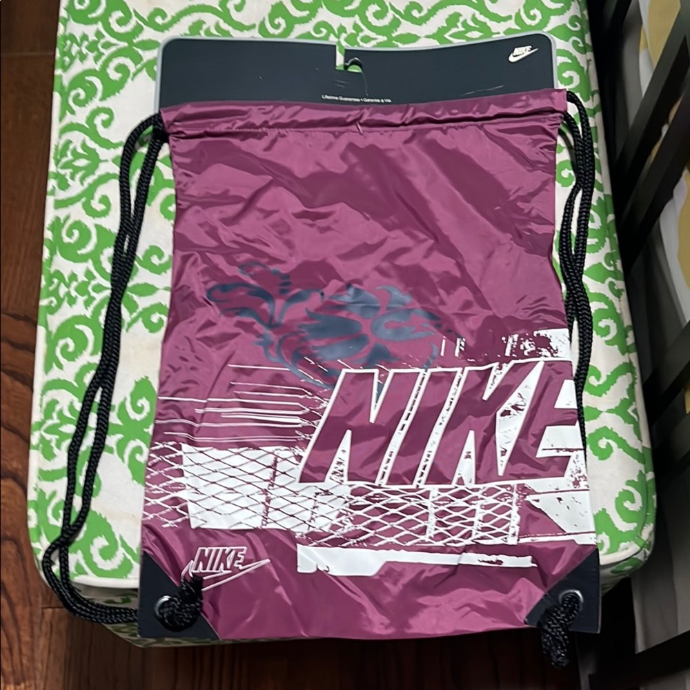 Nike Purple Backpack with Iconic Logo and Practical Design